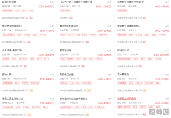 老狼信息网最新招聘信息汇总